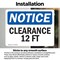 Signmission Clearance 12 Ft, 14 in W x Rectangle, Vinyl Decal OS-2PACK-NS-D-1014-L-10662 - alternate 3